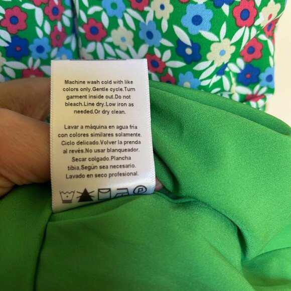 Modcloth Petal & Promise Green Floral Wrap Dress - XL - NWT - Picture 6 of 8